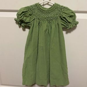 Smocked baby girl dress